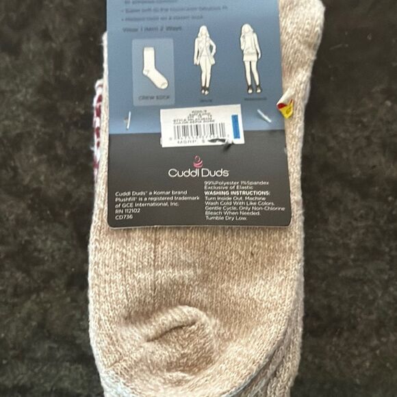 Cuddl Duds Plushfill Socks - Picture 3 of 5